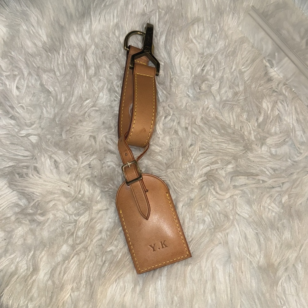 Louis Vuitton Pegase Strap & Louis Vuitton vachetta leather luggage ID tag - Picture 2 of 6